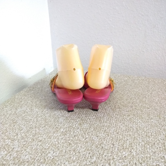 Prada Fuchsia Fabric Sandals - Picture 5 of 6